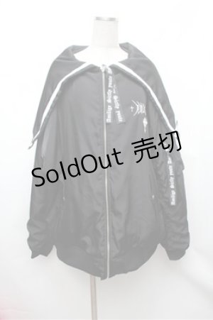 画像: Amilige / セーラー2wayMA-1ブルゾン  黒 S-26-01-29-063-PU-CO-AS-ZS
