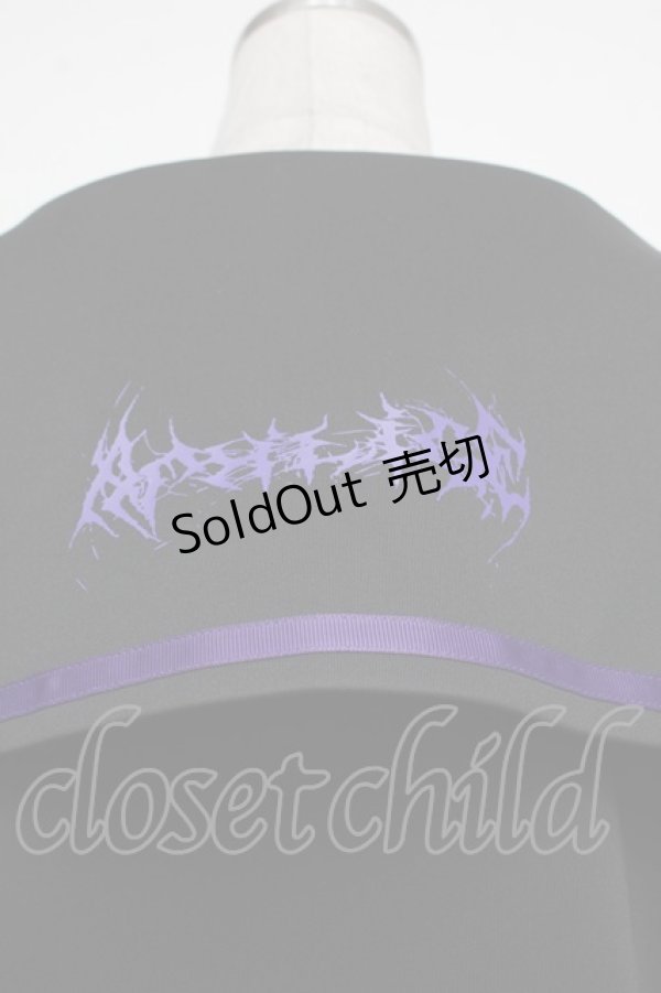 画像4: Amilige / チャイナボタン付き配色セーラーZIPパーカー  黒ｘ紫 S-26-01-31-064-PU-TS-AS-ZS (4)