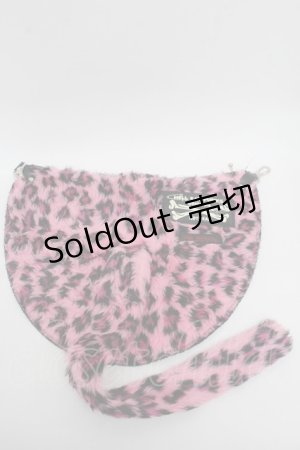 画像: HELL CAT PUNKS / レオパード柄ヒップフラッグ  ピンク S-26-02-15-006-PU-TO-HR-ZS