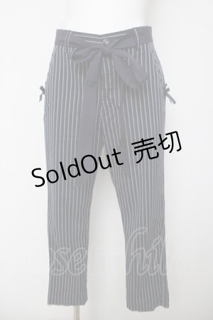 画像: axes femme / ストライプパンツ  紺 Y-26-03-18-210-AX-PA-SZ-ZY