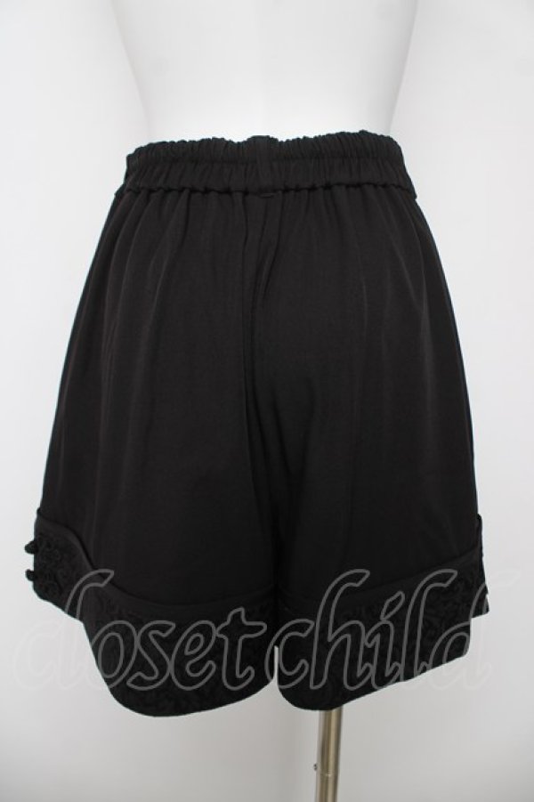 画像2: axes femme POETIQUE / チャイナ釦ショートパンツ  黒 Y-26-03-18-209-AX-PA-SZ-ZY (2)