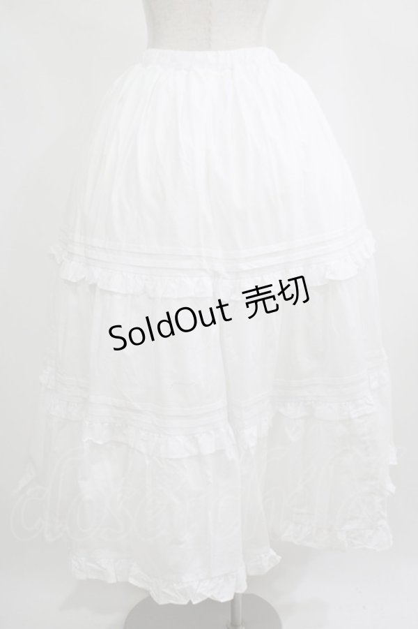 画像3: Chalmiere / クラシックコットンスカート M ホワイト T-26-02-04-018-0-SK-SA-ZH (3)