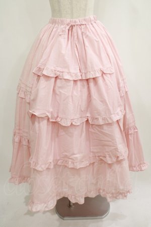 画像: Chalmiere / クラシックコットンスカート  ピンク T-25-10-10-043-LO-SK-SA-ZH