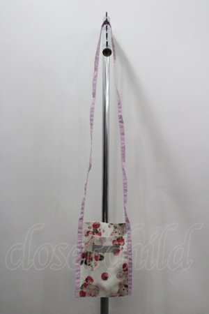 画像: alcali / 青木美沙子コラボ ノベルティサコッシュ  白Ｘピンク I-26-03-30-080-LO-BG-SA-ZI