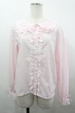 画像1: majoretty / 襟はしごリボンレースブラウス L ピンク I-26-04-03-003-GO-BL-SA-ZI (1)