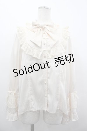 画像: axes femme kawaii / ロココ姫袖ブラウス M キナリ I-26-04-03-010-AX-BL-SA-ZI