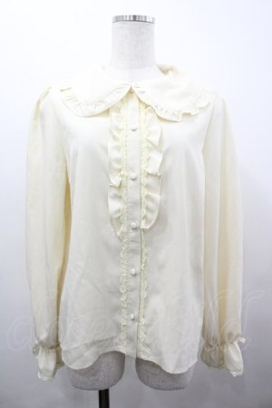 画像: m petit by misako / AM マルエリフリルブラウス L 淡薄橙 I-26-04-03-005-LO-BL-SA-ZI