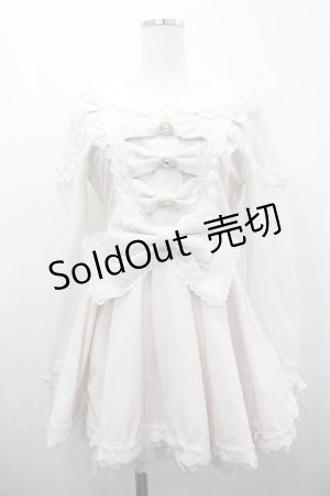 画像: LIZ LISA / トリプルリボンフリルセットアップ 0 ピンク×白 I-26-04-03-040-LO-OP-TE-ZI