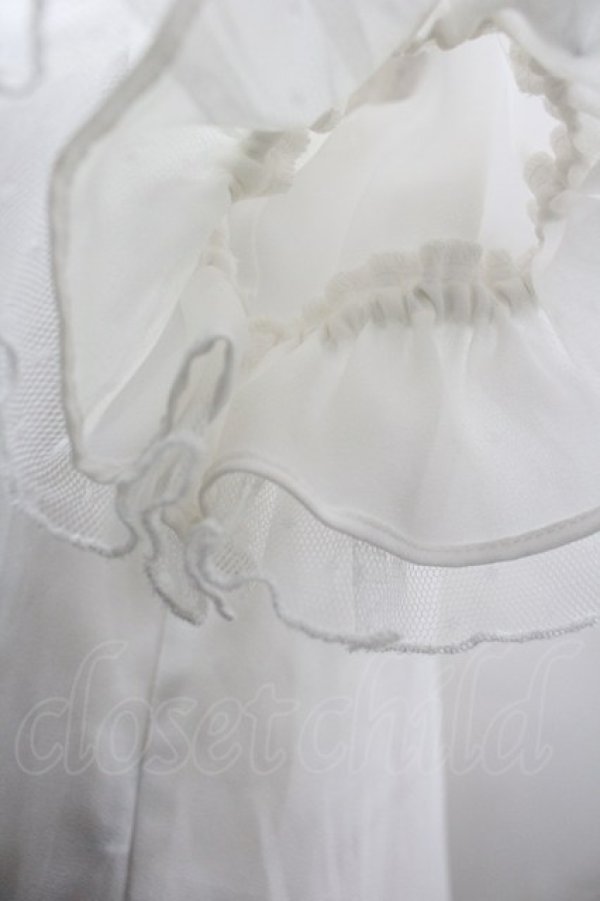 画像3: axes femme kawaii / プチリボン半袖ブラウス M ホワイト I-26-04-03-009-AX-BL-SA-ZI (3)