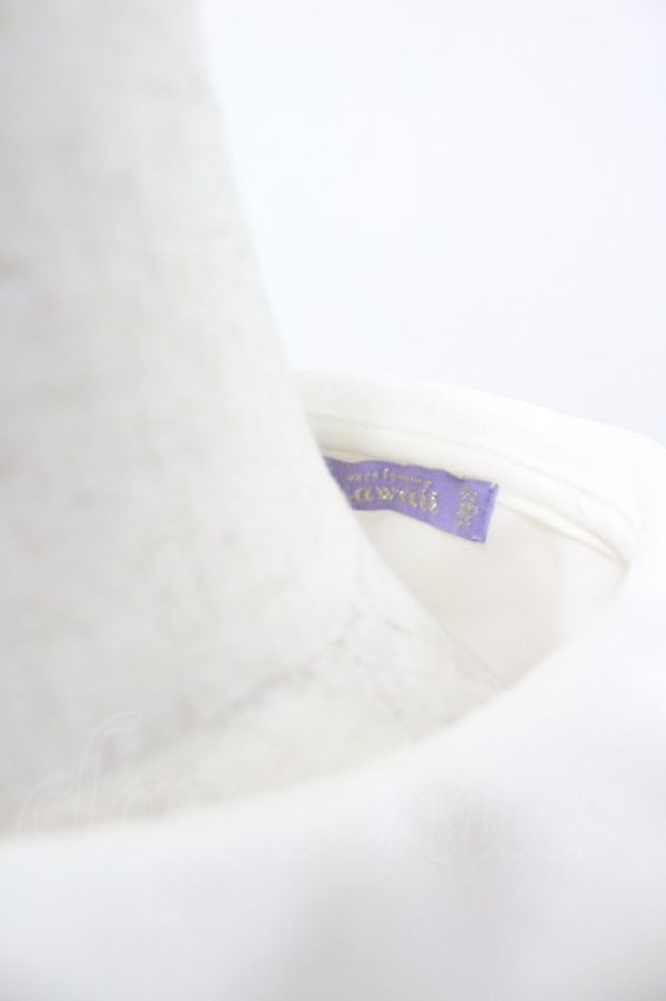 画像4: axes femme kawaii / プチリボン半袖ブラウス M ホワイト I-26-04-03-009-AX-BL-SA-ZI (4)