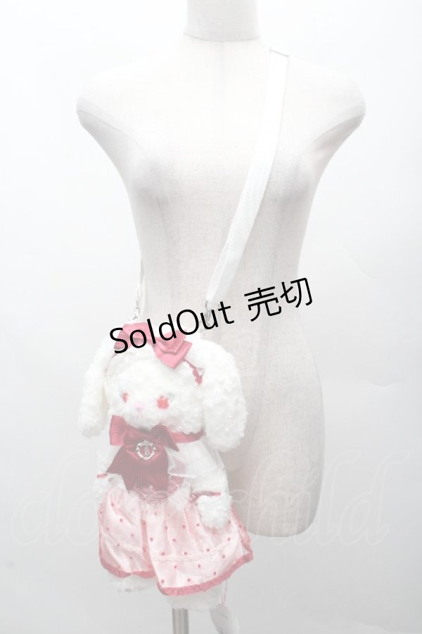 画像2: BABY,THE STARS SHINE BRIGHT / 〜Bon anniversaire〜ずっといっしょ Ma petite Lotteなうさくみゃちゃんポシェット  白ｘ赤 S-26-04-07-037-BA-BG-HR-ZS (2)