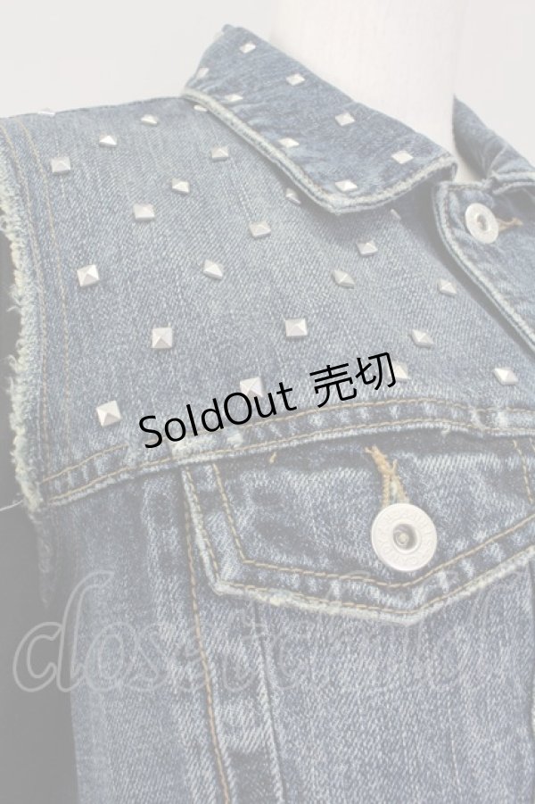 画像3: 【SALE】Candy Stripper  / スウェットスリーブデニムジャケット O-22-01-06-4033-1-JA-PU-P-IG-ZT-C014 (3)