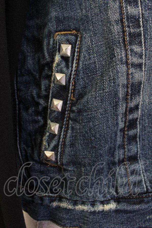 画像4: Candy Stripper  / スウェットスリーブデニムジャケット O-22-01-06-4033-1-JA-PU-P-IG-ZT-C014 (4)