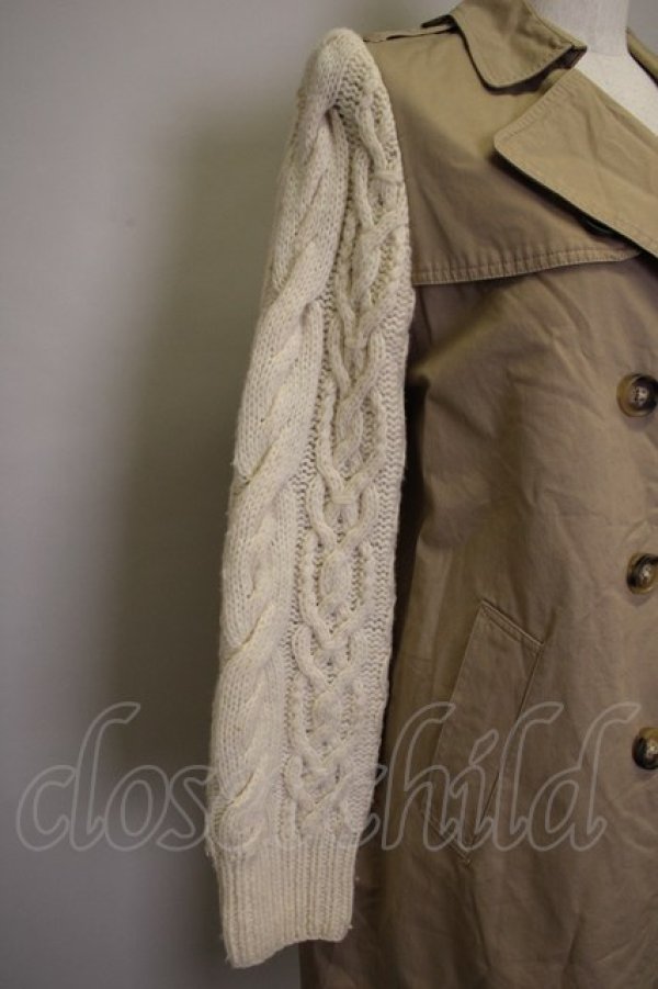 画像3: Candy Stripper  / 袖ニットコート Y-22-01-08-4005-1-CO-PU-P-AS-ZT-C012 (3)