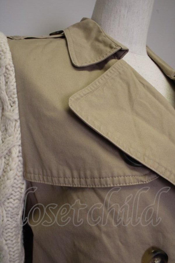 画像4: Candy Stripper  / 袖ニットコート Y-22-01-08-4005-1-CO-PU-P-AS-ZT-C012 (4)