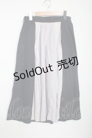 画像: 【SALE】【10%OFF】axes femme  / フロント切り替えスカート Y-22-01-10-090y-1-SK-AX-L-OI-ZT021