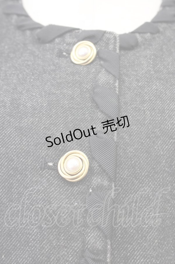 画像3: KANEKO ISAO  / グログランリボンデニムジャケット＆スカートセット I-22-03-05-4032-1-OP-LO-L-HD-ZT144 (3)