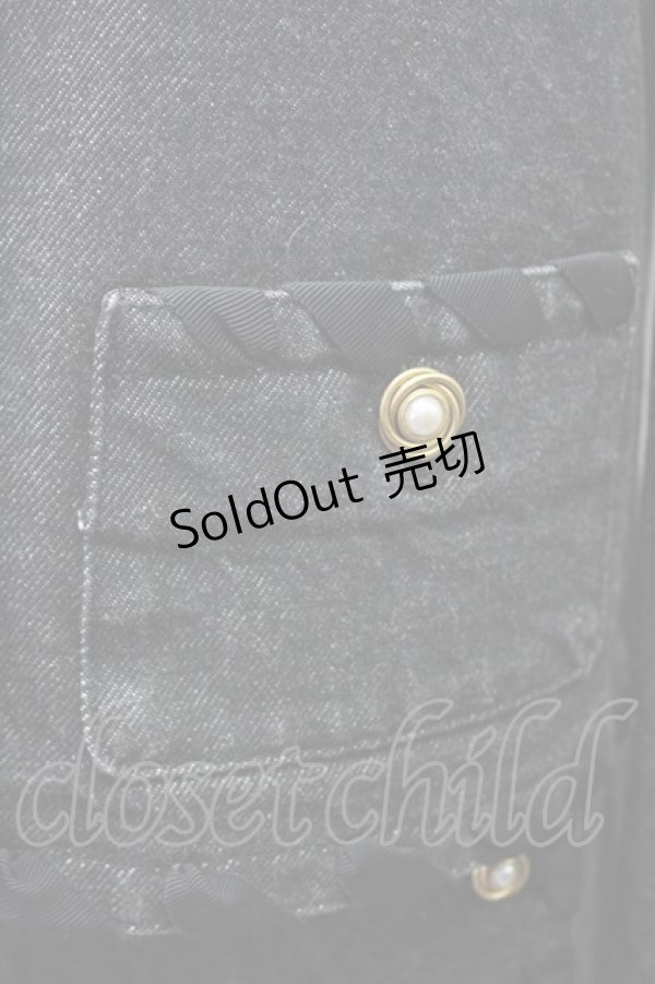 画像4: KANEKO ISAO  / グログランリボンデニムジャケット＆スカートセット I-22-03-05-4032-1-OP-LO-L-HD-ZT144 (4)