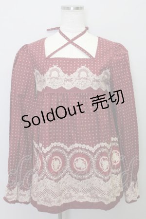 画像: PINK HOUSE  / ローズレース柄トップス I-22-03-24-4050-1-TO-LO-L-HD-ZT328