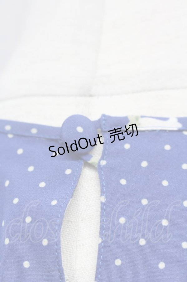 画像3: 【SALE】INGEBORG  / ドット薔薇鈴蘭半袖プルオーバーブラウス I-22-03-24-4053-1-BL-LO-L-HD-ZT200 (3)
