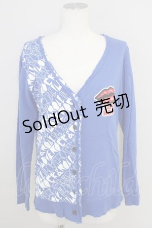画像: 【SALE】HELL CAT PUNKS  / リップ刺繍カーディガン S-22-04-08-4028-1-TO-PU-P-IW-ZT047