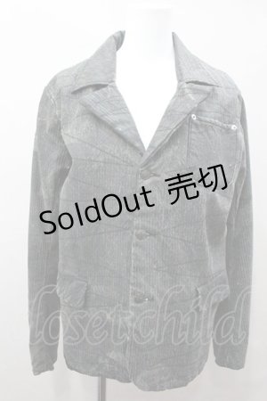 画像: 【SALE】h.ANARCHY / ツギハギステッチジャケット O-22-05-10-052-1-JA-HN-G-IG-ZT106