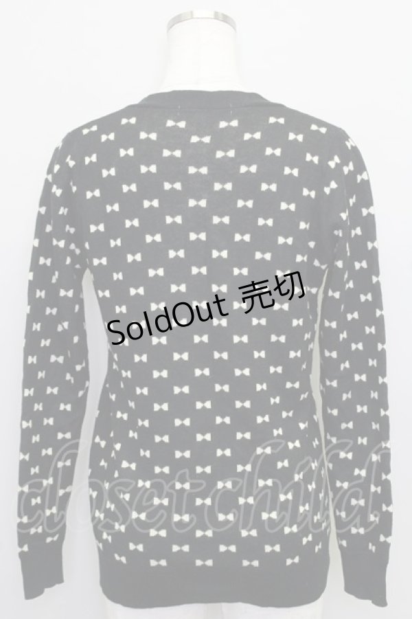 画像2: 【SALE】Franche Lippee  / リボンカーディガン O-22-05-31-4013-1-TO-LO-L-YM-ZT194 (2)