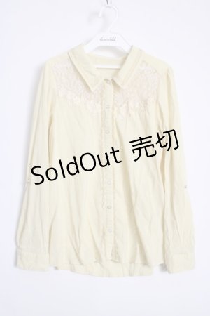 画像: axes femme  / レース使いブラウス Y-22-07-23-045-1-TO-AX-L-AS-ZT248