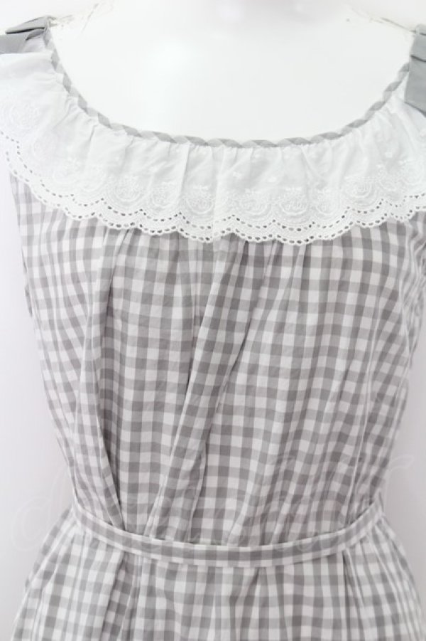 画像2: Franche Lippee / オリジナルレースギンガムワンピース O-22-08-07-122-1-OP-LO-L-IG-ZT262 (2)
