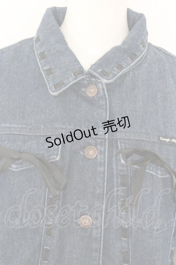 画像2: 【SALE】Candy Stripper / はしごレースデニムジャケット O-22-10-10-003-1-JA-PU-P-IG-ZT234 (2)