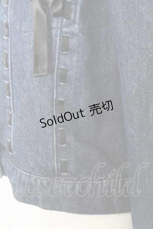 画像3: 【SALE】Candy Stripper / はしごレースデニムジャケット O-22-10-10-003-1-JA-PU-P-IG-ZT234 (3)