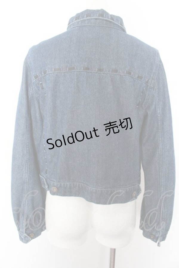 画像4: 【SALE】Candy Stripper / はしごレースデニムジャケット O-22-10-10-003-1-JA-PU-P-IG-ZT234 (4)
