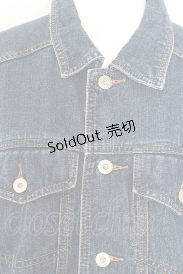 画像2: 【SALE】Candy Stripper / フリルショルダーデニムジャケット O-22-10-10-002-1-JA-PU-P-IG-ZT233 (2)