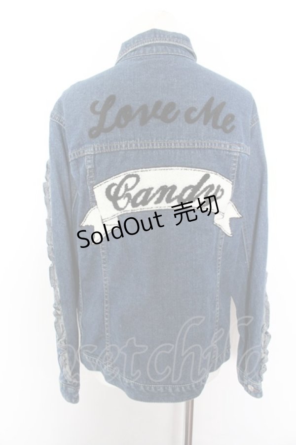 画像4: 【SALE】Candy Stripper / フリルショルダーデニムジャケット O-22-10-10-002-1-JA-PU-P-IG-ZT233 (4)