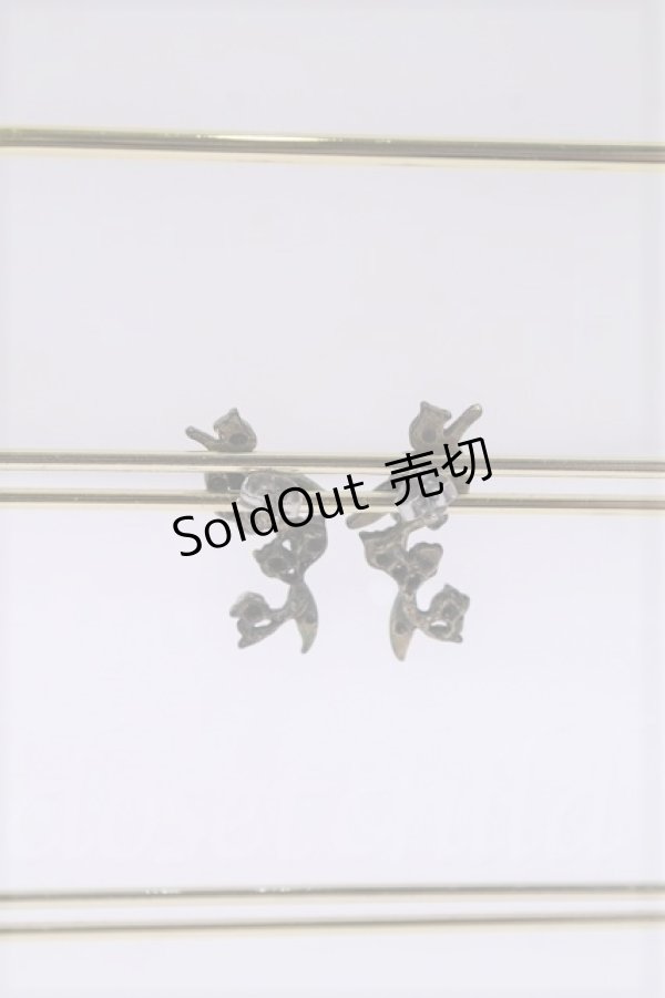 画像2: Michal Negrin  / ストーンフラワー&チューリップ風モチーフピアス I-22-10-11-063i-1-AC-LO-L-HD-ZI (2)
