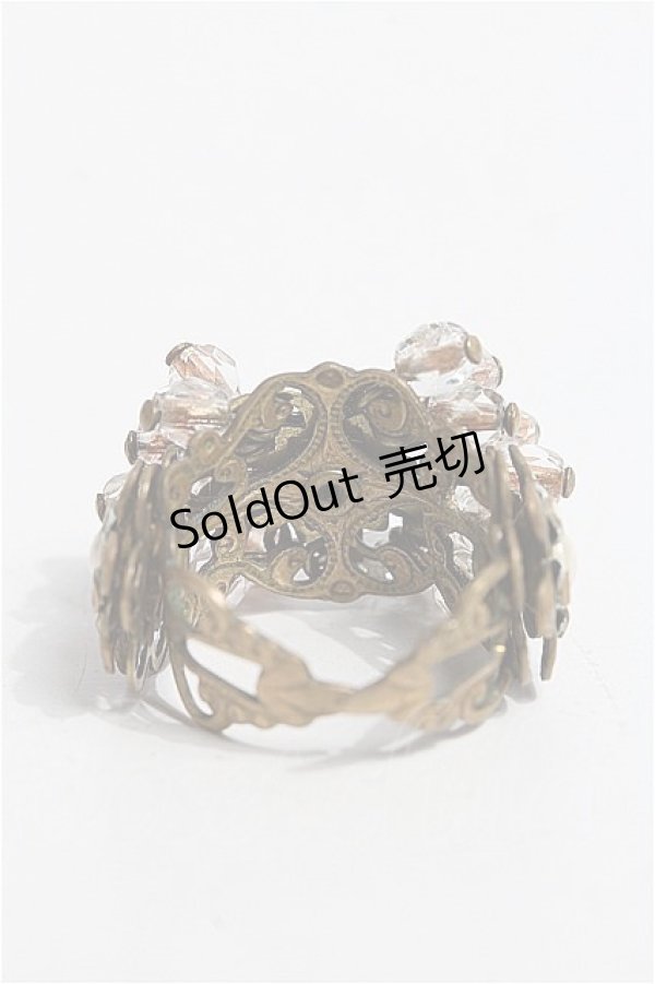 画像3: Michal Negrin  / オーロラストーン&フラワーおおぶりモチーフリング I-22-11-01-074i-1-AC-LO-L-HD-ZI (3)