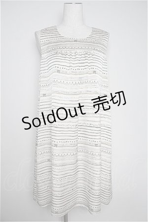 画像: 【SALE】franche lippee black  / レースプリントノースリーブワンピース I-22-11-08-029i-1-OP-LO-L-HD-ZT155