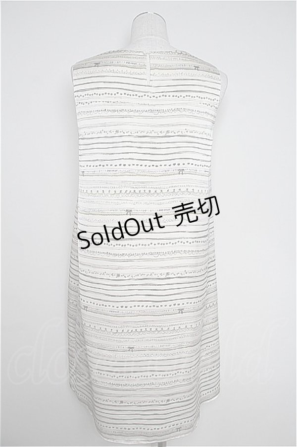 画像2: 【SALE】franche lippee black  / レースプリントノースリーブワンピース I-22-11-08-029i-1-OP-LO-L-HD-ZT155 (2)