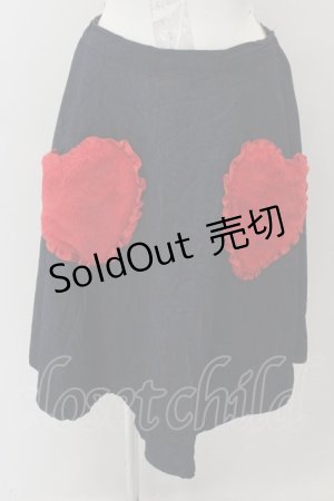 画像: Candy Stripper / SWEET HEART DENIM SKIRT O-22-12-13-008-1-SK-PU-P-IG-ZT131