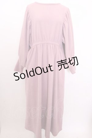 画像: 【SALE】merry jenny / ボリュームスリーブフリースワンピース O-22-12-24-039-1-OP-CA-L-IG-ZT098