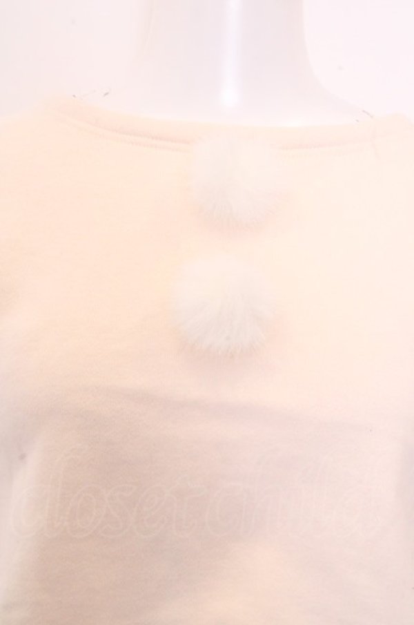 画像2: MILK / ファーポンポンスウェット O-22-12-24-040-1-TO-ML-L-IG-ZY (2)
