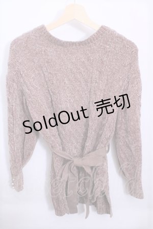 画像: axes femme  / ベルト付クルーネックチュニ Y-22-12-27-052-1-TO-AX-L-SZ-ZT132