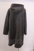 画像2: franche lippee black / パールボタンフードコート O-22-12-28-144-1-CO-LO-L-YM-ZT-C005 (2)