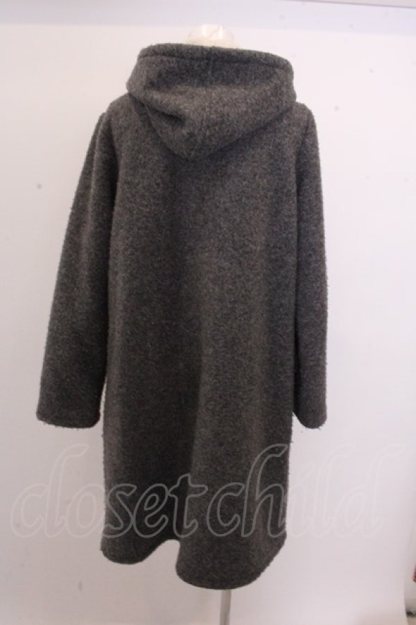 画像2: franche lippee black / パールボタンフードコート O-22-12-28-144o-1-CO-LO-L-YM-ZT-C005 (2)