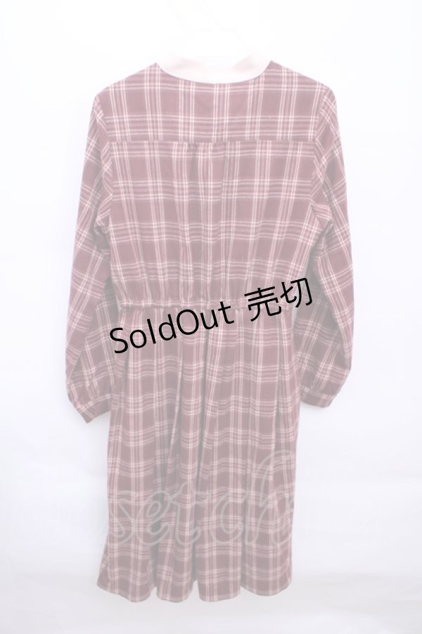 画像2: Fi.n.t  / クレリックボウタイチェックワンピース Y-22-12-29-058-1-OP-CA-L-SZ-ZT030 (2)