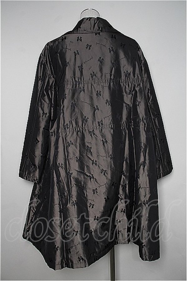 画像2: Jane Marple  / Memory ribbon Jacquard coat I-22-12-30-016i-1-CO-JM-L-HD-ZT-C051 (2)
