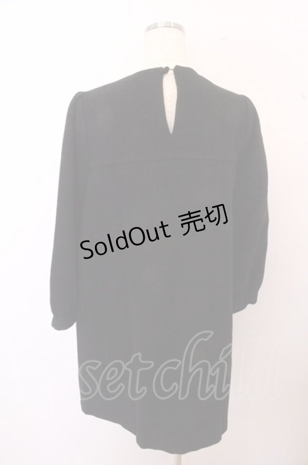 画像4: 【SALE】Cherir la femme / 赤ずきんボタンウールジャンパースカート O-23-01-09-009-1-OP-LO-L-IG-ZT241 (4)