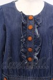 画像2: Franche Lippee / フェルトボタンデニムワンピース O-23-01-09-018-1-OP-LO-L-IG-ZT018 (2)
