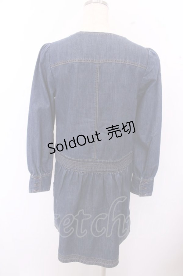 画像5: 【SALE】Franche Lippee / フェルトボタンデニムワンピース O-23-01-09-018-1-OP-LO-L-IG-ZT018 (5)