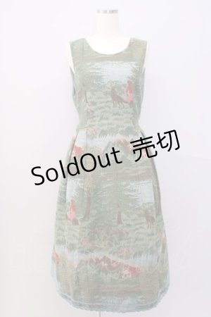 画像: Jane Marple  / Fairy tale gobelin sleeveless dress I-23-01-13-4026i-1-OP-JM-L-HD-ZI-R